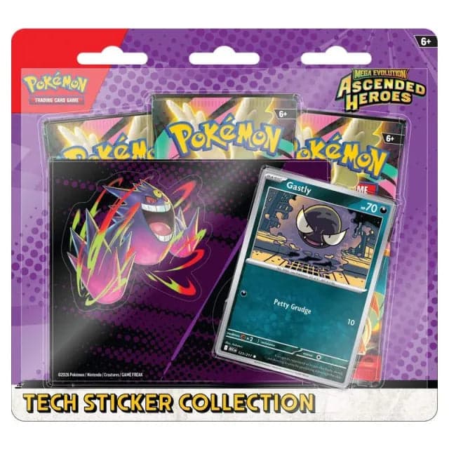 Pokemon TCG: Ascended Heroes Tech Sticker Collection - Gastly
